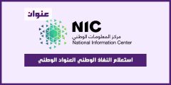استعلام النفاذ الوطني العنوان الوطني