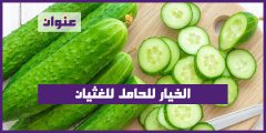 الخيار للحامل للغثيان
