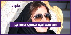 رقم هاتف أميرة سعودية فاعلة خير
