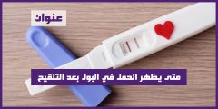 متى يظهر الحمل في البول بعد التلقيح
